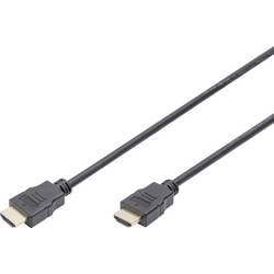 Digitus HDMI Anschlusskabel HDMI-A Stecker, HDMI-A Stecker 5.00 m Schwarz AK-330114-050-S vergoldete Steckkontakte HDMI-Kabel