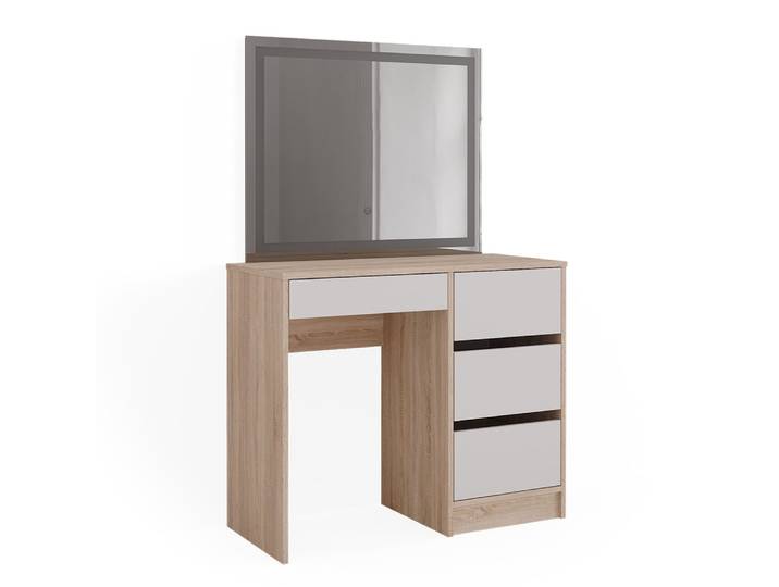 Coiffeuse avec miroir led sonoma 90x140cm