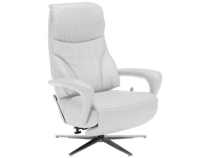 Dieter Knoll Relaxsessel Lenno, Weiß, Metall, Echtleder, 75x106x88 cm, Goldenes M, Fußauswahl, Lederauswahl, Stoffauswahl, Wohnzimmer, Sessel, Ledersessel