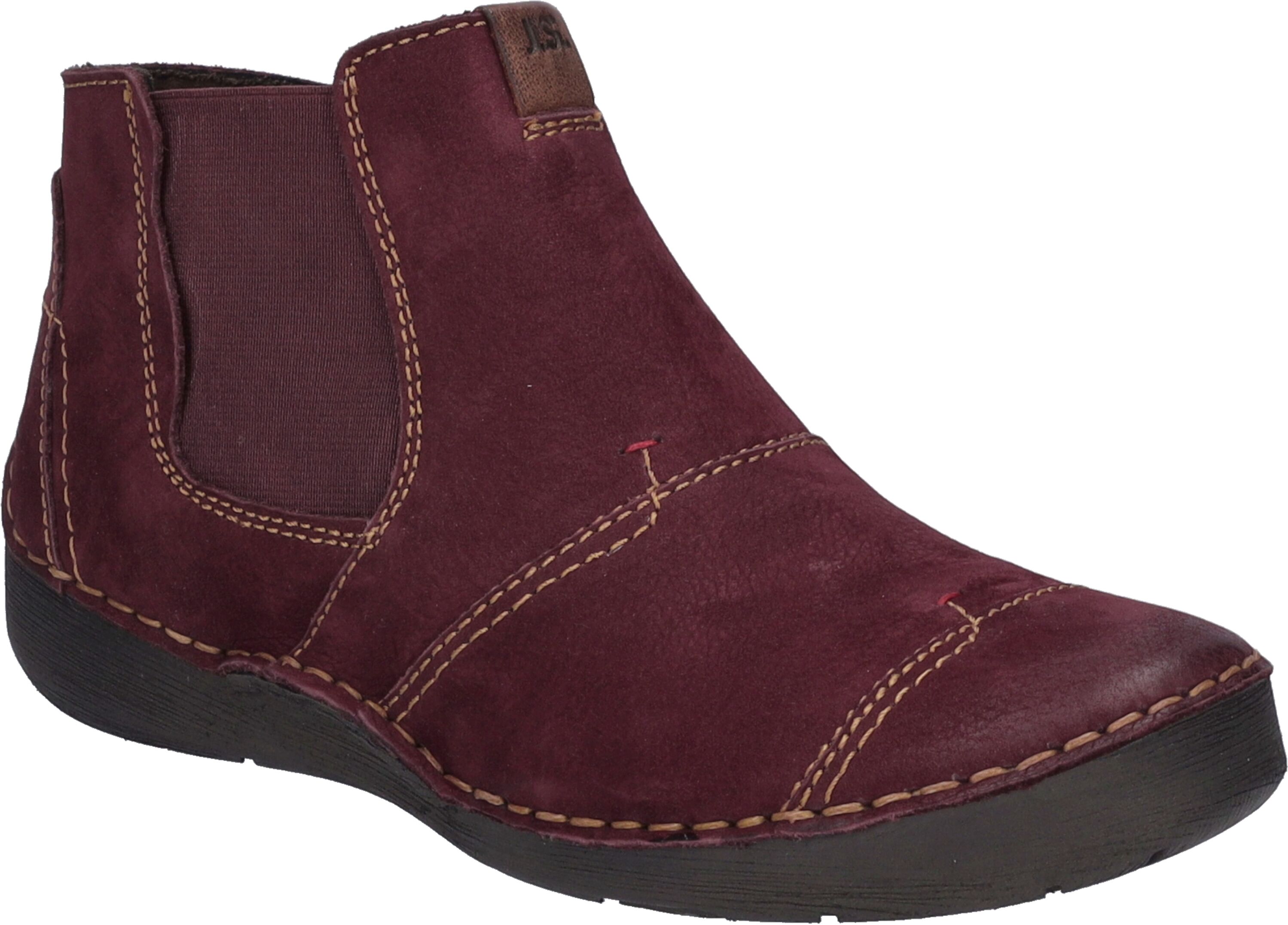Stiefelette JOSEF SEIBEL "Fergey 55, plum", Damen, Gr. 36, lila (plum), Obermaterial: 100% Rindsleder Leather cow., Schuhe Stiefelette