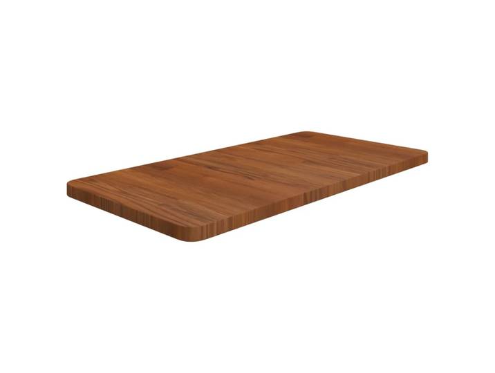 vidaXL Waschtischplatte Dunkelbraun 80x40x2,5 cm Massivholz Behandelt