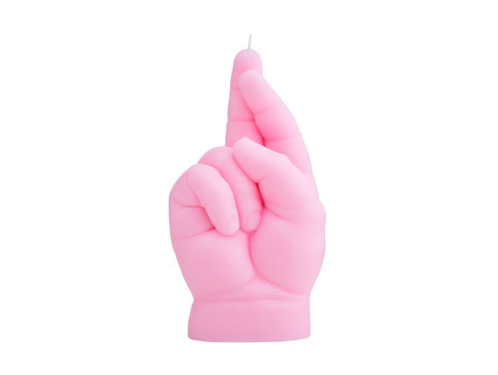 Baby Crossed Fingers Pink
