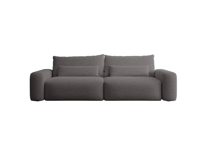 Dreisitziges ausklappbares Sofa Carnos, dunkelgrauer