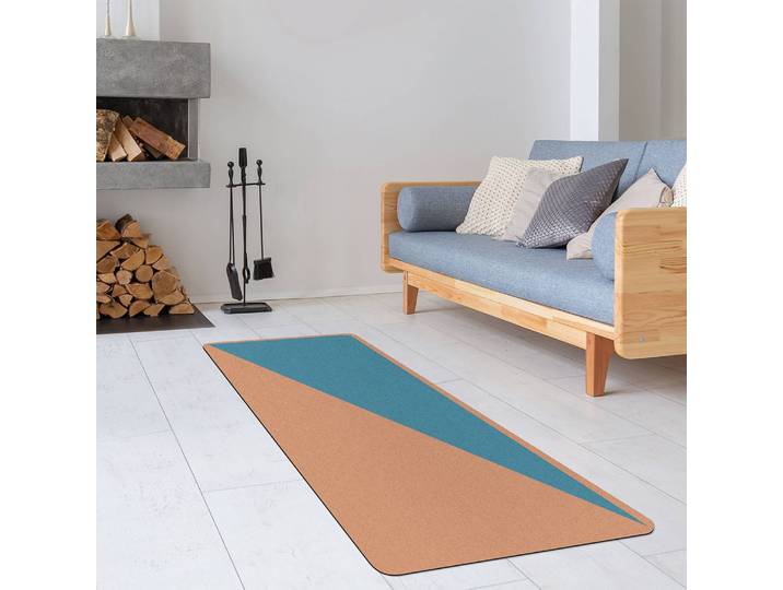 Läufer/Yogamatte Einfaches Azurblaue 183 x 61cm Türkis