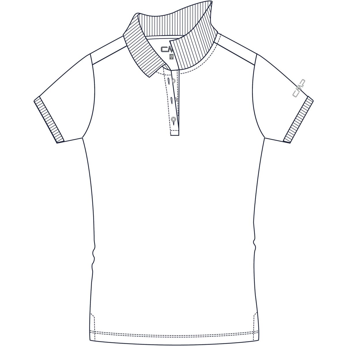 CMP Woman Polo bianco (A001) 34 31T7496V-A001-34
