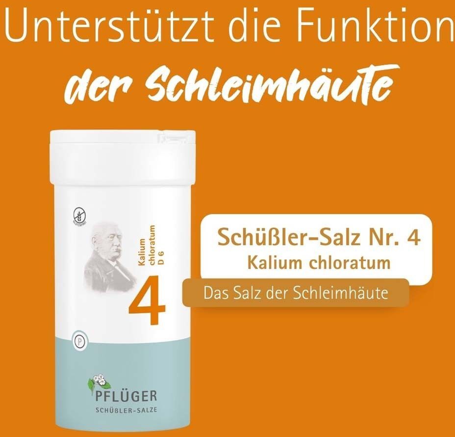 Pflüger Biochemie Biochemie Pflüger 4 Kalium chloratum D 6 Tabletten 400 St