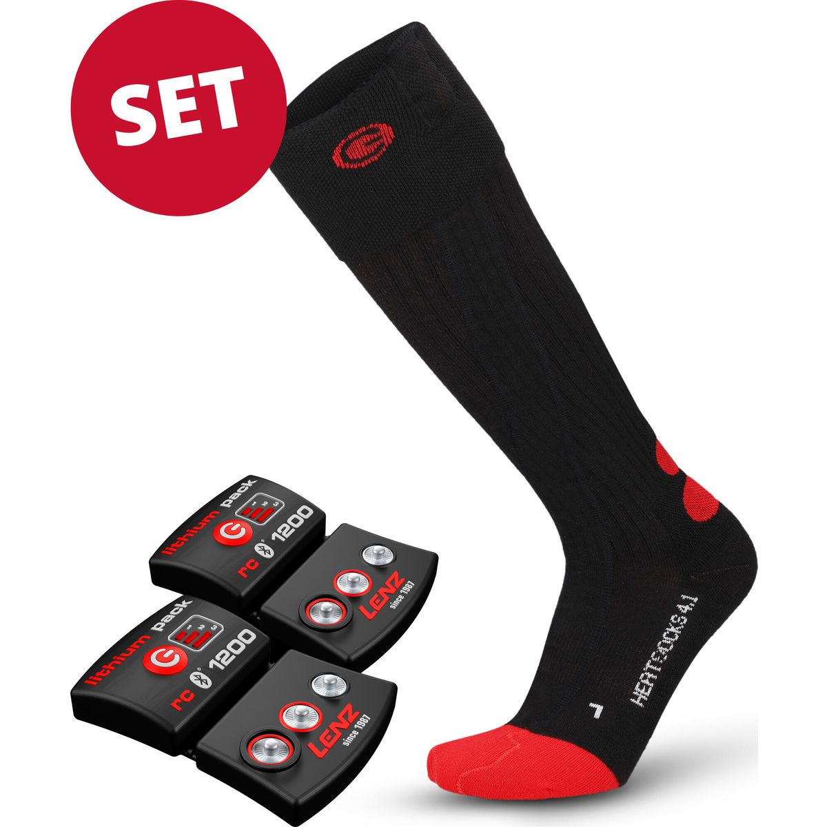 Lenz set of Heat Socks 4.1 + rcb 1200 schwarz 39-41 5404-39-41
