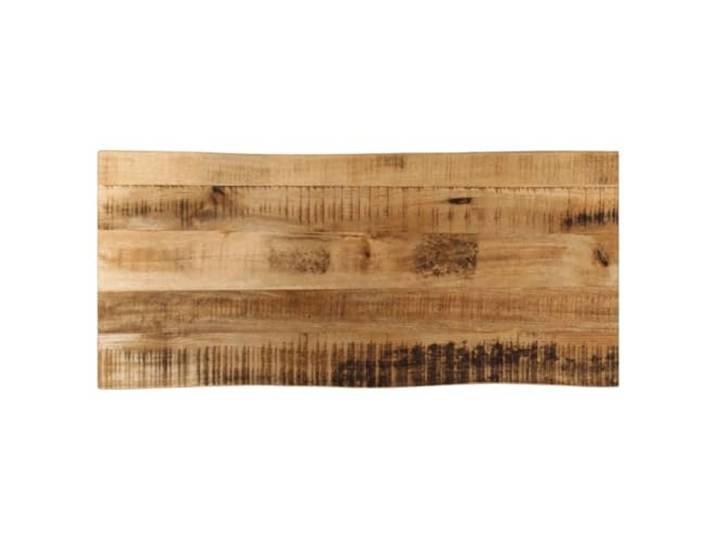 POUFGDR Tischplatte, Mangoholz, 90 x 40 x 2,5 cm Rustikaler lebender Rand, tropisch, leicht zu reinigen, für Haus oder Gewerbe