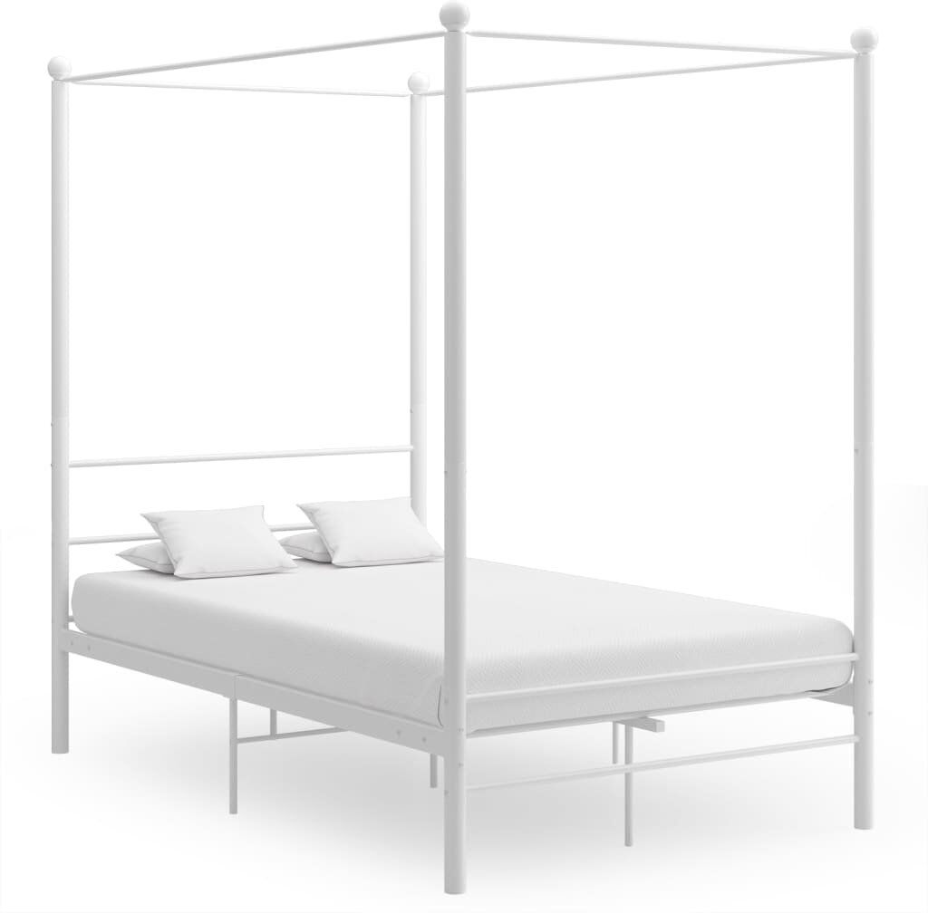 Ebern Designs Azeezah Bed White 140 x 200 cm