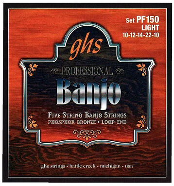 GHS PF150 5-String Banjo Set