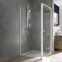 HSK Favorit Plus Seitenwand zur Drehpunkttür, Drehpunkt Pendeltür und Drehpunkt Drehfalttür, 80 x 200 cm, Duschkabinen, 3300080-70-50,
