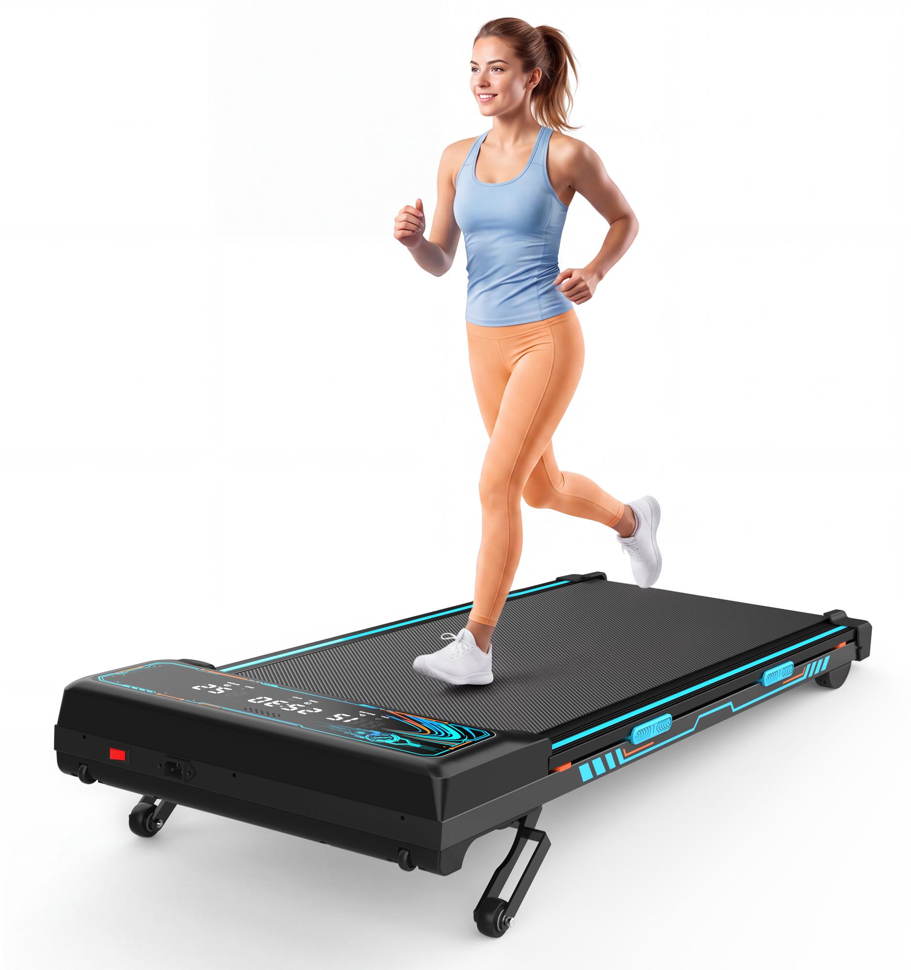Walking Laufbänder, Laufband Für Zuhause mit 15% Automatischer Steigung, Max 150KG, Leiser Motor,Schwarz, 118.5 cm, 13 cm, 150 kg, 51 cm