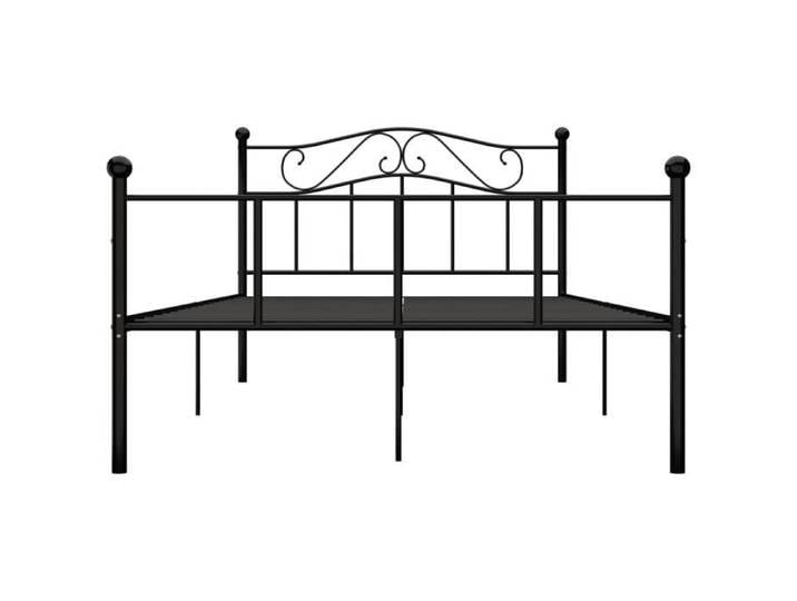 Lit 1 personne Jill - Cadre de lit Noir Métal - 120x200cm - Contemporain - Design - A lattes