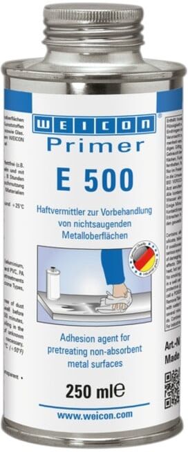 Weicon Primer E 500 Haftvermittler für Kunststoffe und Metalle, Inhalt: 250 ml (13558025)