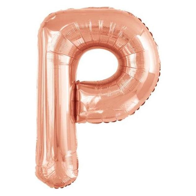 Riethmüller Grosser Buchstabe P Roségold Folienballon N34 verp (5x) (9911478)