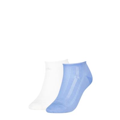 Sneakersocken CALVIN KLEIN "CK WOMEN SNEAKER PELERINE", Damen, sky blau, Baumwollmischung, normal, Socken Sneakersocken, mit kleinem Rollbund, Cotton-Mix, elastisch
