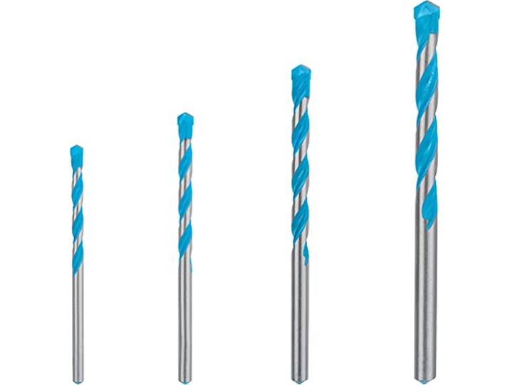 Bosch 4x EXPERT CYL-9 MultiConstruction boorset (voor Beton, Zachte tegels, Ø 4-8 mm, Professional Accessoires Klopboor-/schroefmachine, Boor-/schroefmachines)