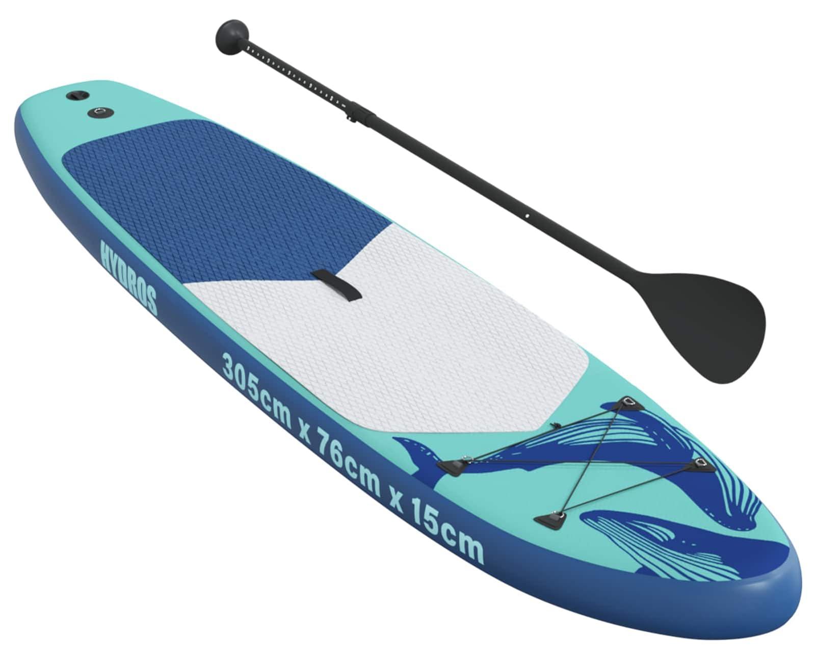 SUP-Board, aufblasbar - 305 x 76 x 15 cm - Tragfähigkeit: 130 kg - Geeignet für Seen, Flüsse und Küstengewässer