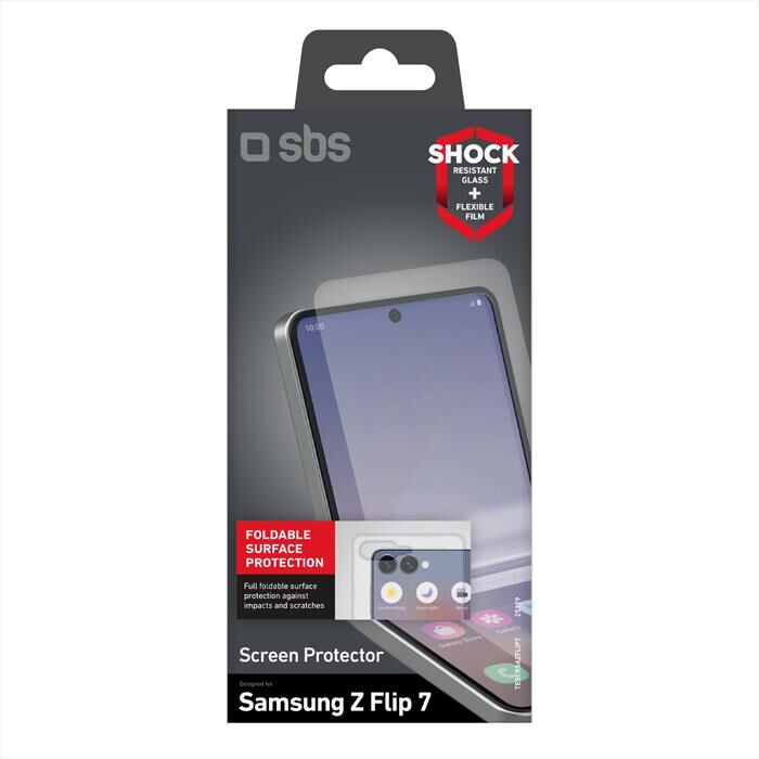 SBS Pellicola Protettiva Per Samsung Z Flip 7-trasparente