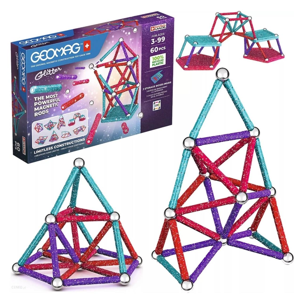 Geomag Panels GREEN line GLITTER 60 Teile (18767388)