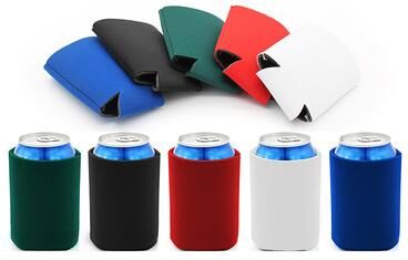 Uplifted Trends Solid Color Can Cooler Sleeve For Beer Soda And Outdoor Drinks white