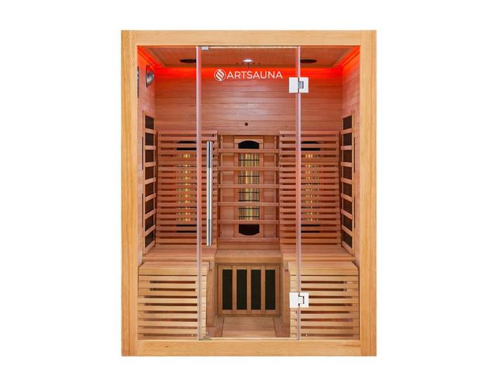 INFRAROTKABINE Helsinki 150 mit Dual-Technologie & Hemlockholz