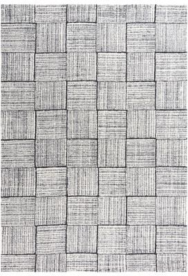 NAVATEXTURA Wondrous Checkered Hand-tufted Wool Rug