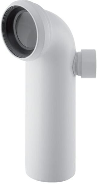 Geberit WC-Anschlussbogen 152615111 Zusatzanschluss rechts, 90Grad, 110mm, PP, weiß