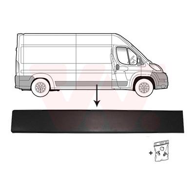 VAN WEZEL Zier-/Schutzleiste, Seitenwand rechts 0982408 für Citroën/Peugeot