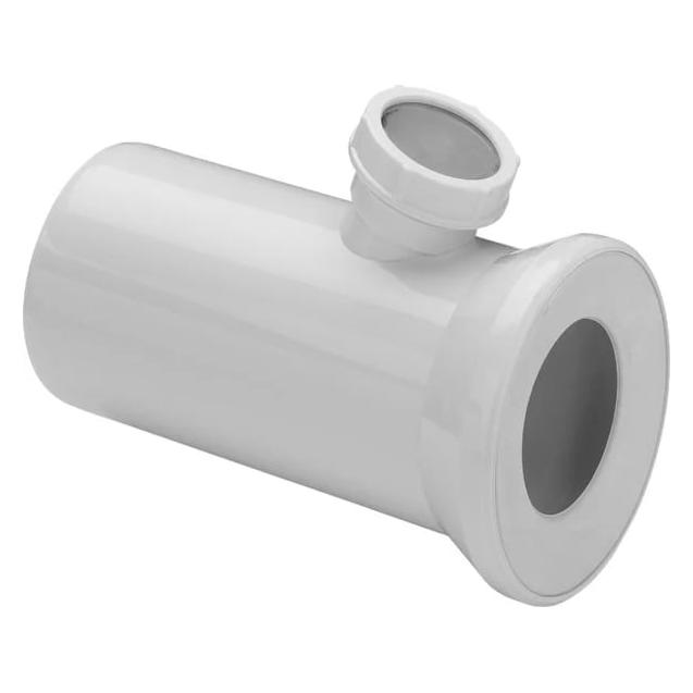 Viega GmbH & Co.KG WC-Anschlusstutzen mit zusätzlichen Anschluss weiss (119645)