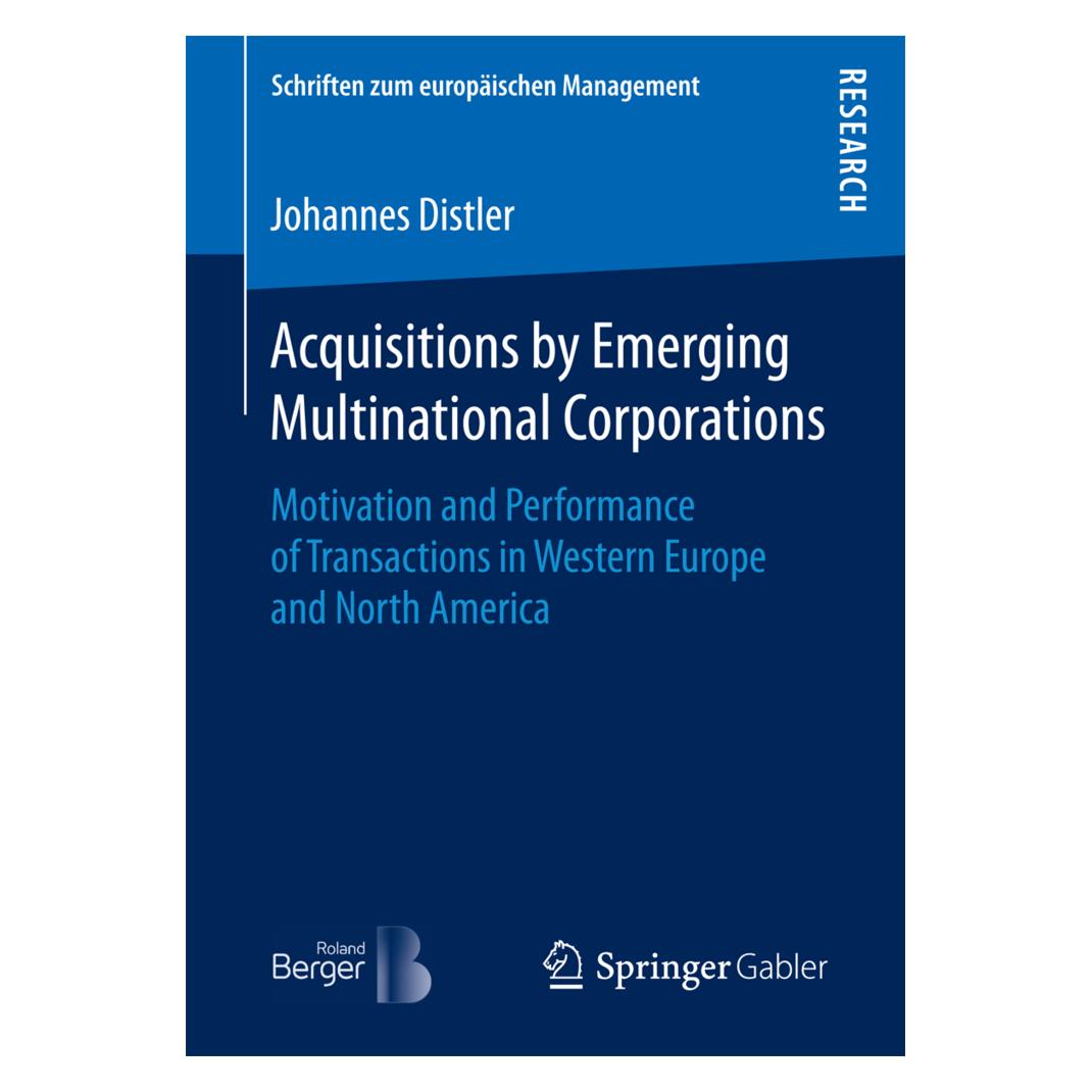 Springer Acquisitions by Emerging Multinational Corporations (Englisch, Softcover, Johannes Distler) (55932703)