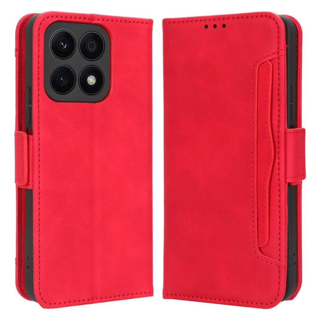 Cover-Discount Honor X8a - Etui viele Kartenfächer rot (Honor X8a) (660130849C)