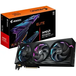 Gigabyte Radeon RX 9070 XT 16GB Aorus Elite Grafikkarte - 16GB GDDR6, 2x HDMI, 2x DP