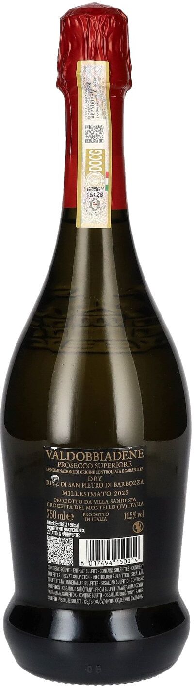 Villa Sandi Rive di San Pietro Valdobbiadene Prosecco Superiore Millesimato DOCG 2025 11,5% Vol. 0,75l