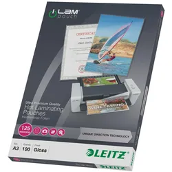 Leitz, Laminierfolie, Laminiertaschen (A3, 125 μm)