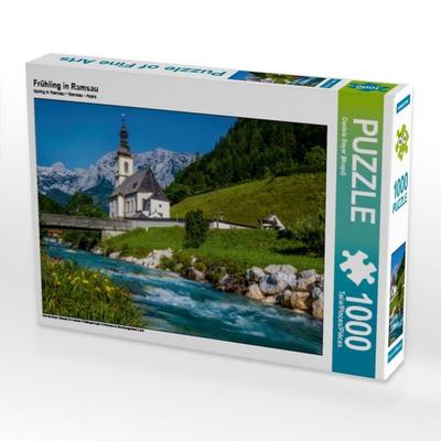 CALVENDO Puzzle Frühling in Ramsau | 1000 Teile Lege-Größe 64x48cm Foto-Puzzle für glückliche Stunden