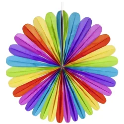 VEPATIM 2 Rosette "Farbenspiel" aus Papier schwer entflammbar Ø48cm