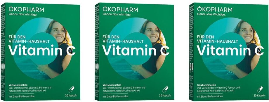Ökopharm für den Vitamin-Haushalt Vitamin C Kapseln 3x30stk