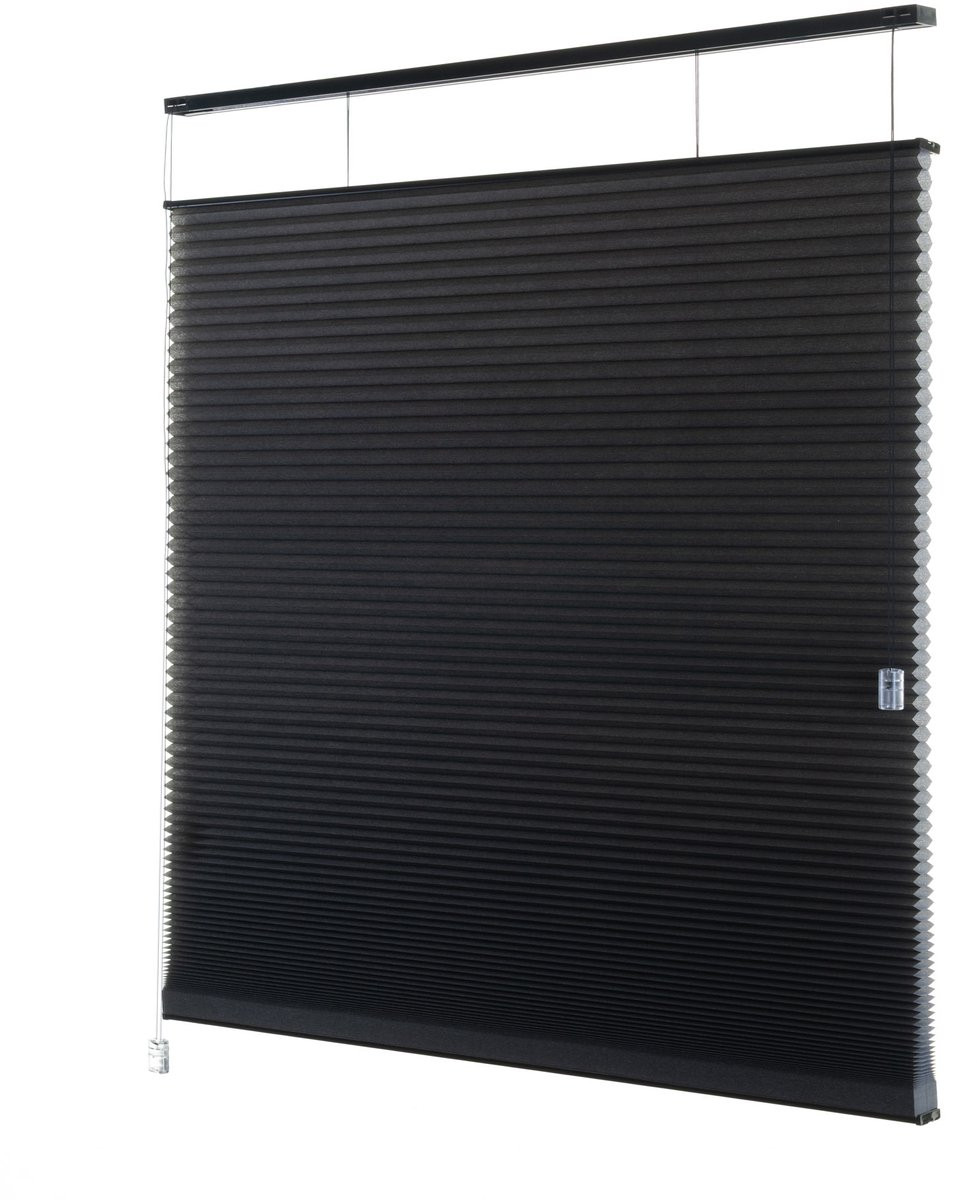 Dutchblinds Plisségordijn lichtdoorlatend Antraciet 95 x 175 cm