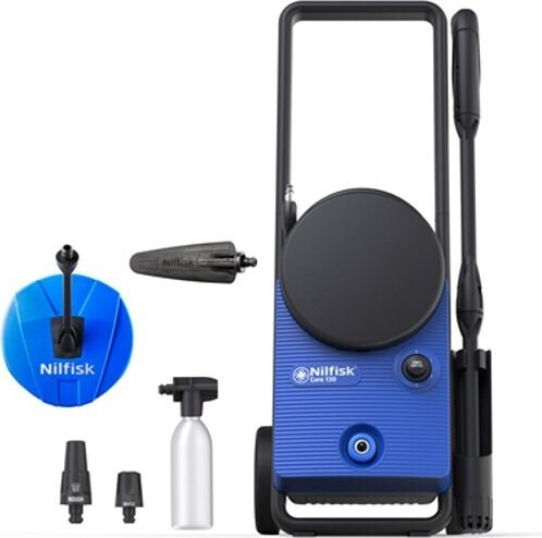 Nilfisk Elektrische Hogedrukreiniger, 130 bar, 462 liter per uur, Zwart/Blauw
