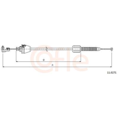 COFLE Gaszug 110271 für RENAULT