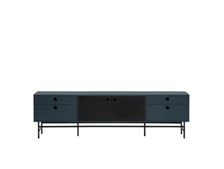 Meuble TV bleu 180x40 cm