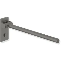 HEWI Stützklappgriff Mono, Design A, Edelstahl, 600 mm Ausladung