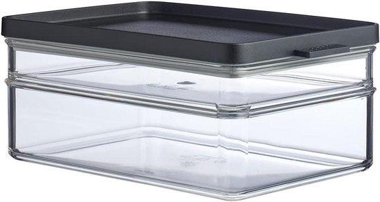 Mepal Koelkast Opbergbox Duo Voedselcontainer - 1700 ml - Zwart