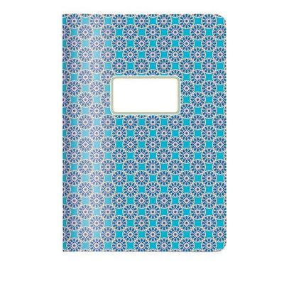 Hefte A5 Pattern Kachel türkis