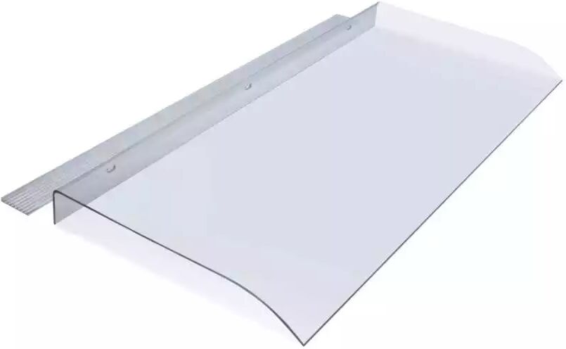 Essenza PENSILINA TRASPARENTE 45X120CM POLICARBONATO SOLID