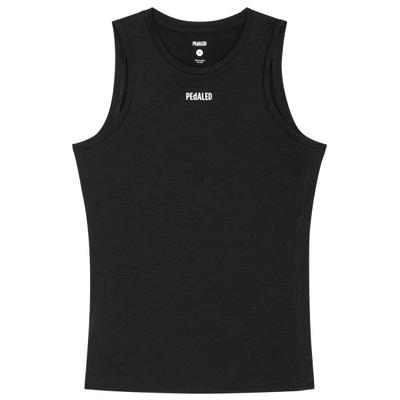 Pedaled - Element Merino Base Layer Sleeveless - Rad Singlet Gr M schwarz