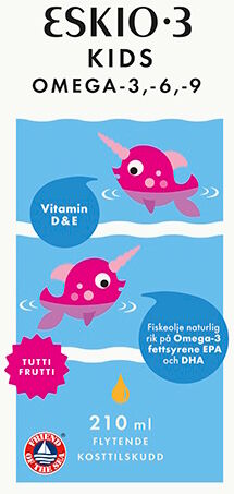 Eskio-3 Kids Omega-3,-6,-9 Tutti-Frutti Kosttilskud 210 ml