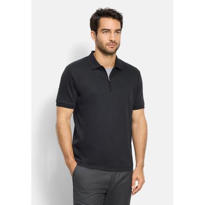 Poloshirt OLYMP "OLYMP Casual Wirk, Polo", Herren, Gr. S, schwarz, 100% Baumwolle, Shirts