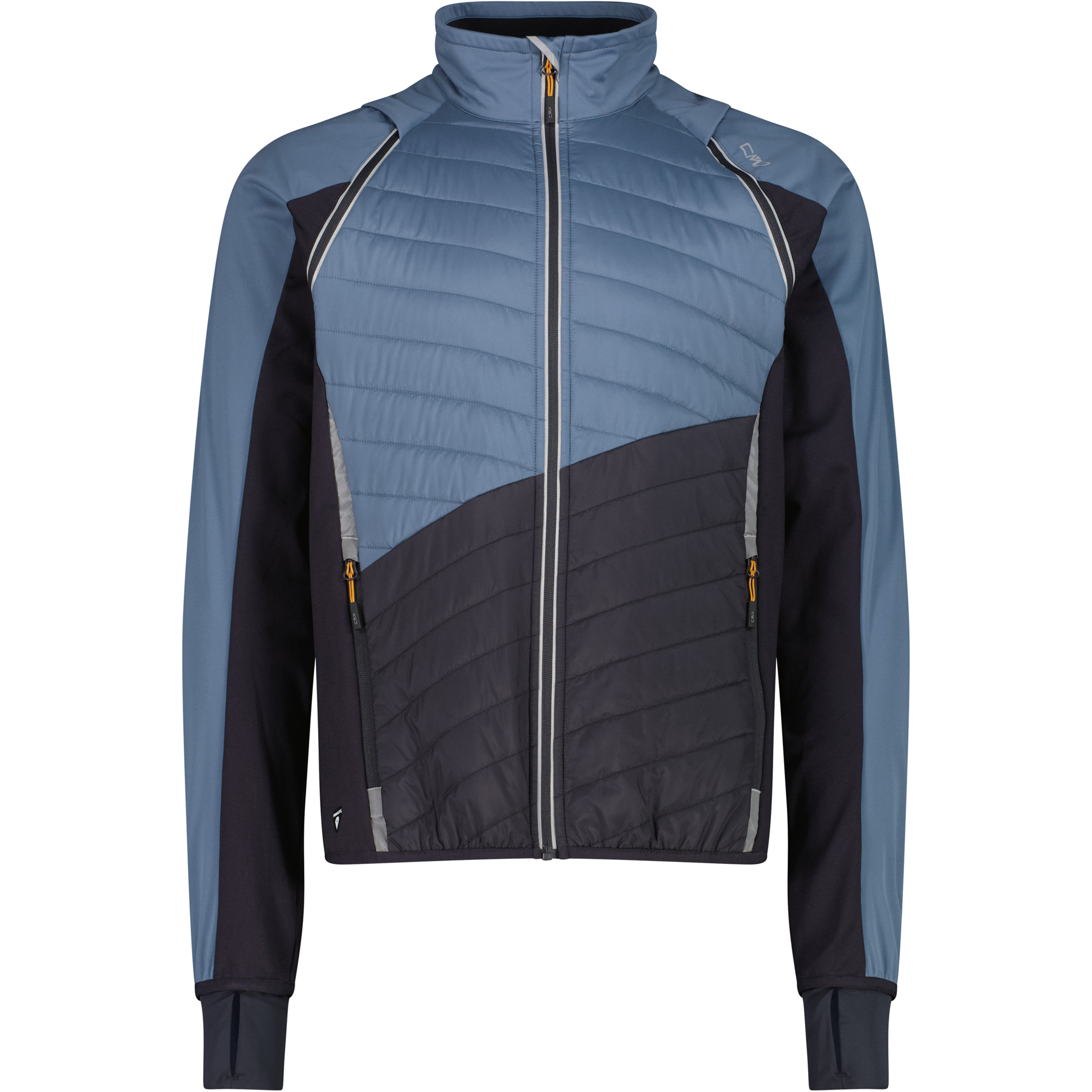CMP Light Softshell Herren Kunstfaserjacke blau Größe S Trekking Elastisch Wasserabweisend